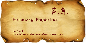 Potoczky Magdolna névjegykártya